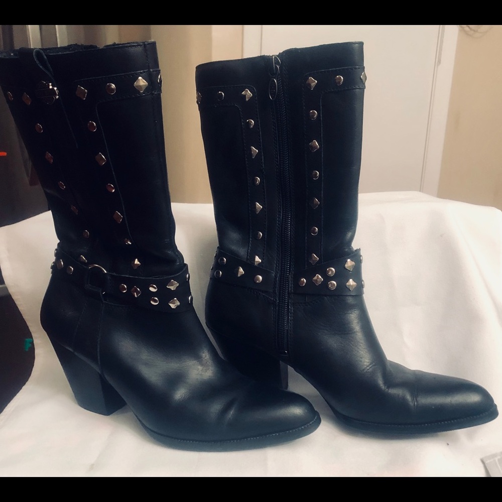 Women’s Harley Davidson Black Leather Boots